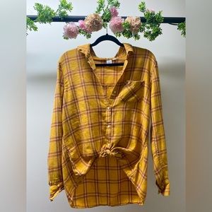 Women’s Yellow/Orange GAP Flannel